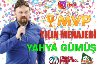 YAHYA GÜMÜŞ 2.LİG'de YILIN MENAJERİ