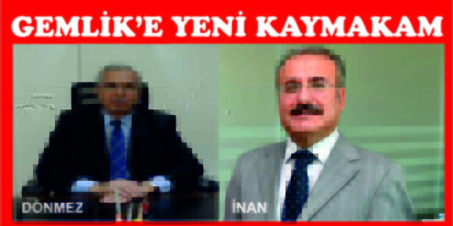 Gemlik Kaymakamı Değişti