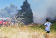 Kumla'da  tatilcileri korkutan yangın 