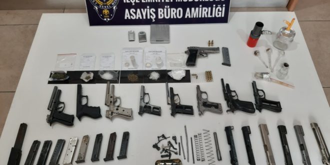 Gemlik Emniyetinden Silah ve Uyuşturucu Baskını