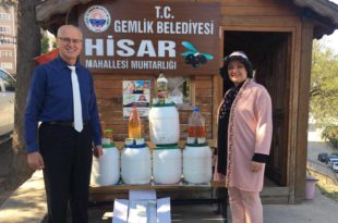Zeytinyağlı sabunlar mahalle sakinlerine teslim edildi
