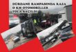 Gemlik Dürdane rampası İstanbul yönünde tır kazası...