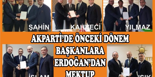 Işık Eski İlçe Başkanlarına Teşekkür Mektuplarını İletti