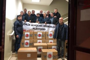 Gemlik Hemşehri Dernekleri Platformundan Elazığ ve Malatya’ya Destek