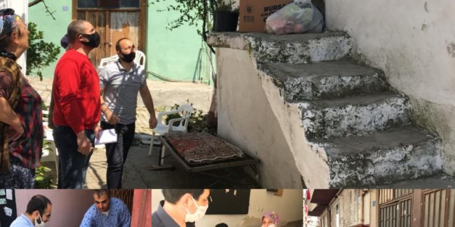 Gemlik'te Büyükşehir Erzak Desteğine Devam Etti