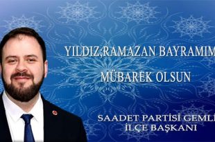 Yıldız; Ramazan Bayramımız Mübarek Olsun