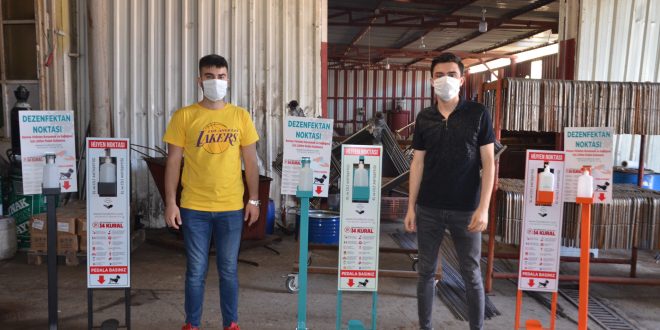 Gemlikli Genç Girişimcilerden Yerli Üretim Dezenfektan Standı