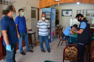 Belediyenin koronavirüs denetimleri sürüyor