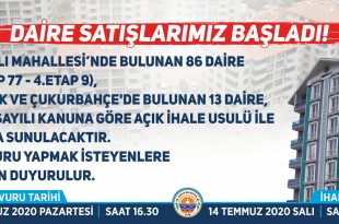 Gemlik Belediyesi’nden uygun konut fırsatı