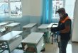 Sınıflar dezenfekte ediliyor, hastaneye destek sürüyor