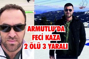 Armutlu'da Feci Kaza
