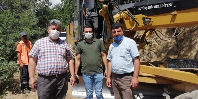 Büyükşehir'den Gemlik'te Köy Yolları Çalışması