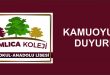 Çamlıca Kolejinden Kamuoyuna Duyuru