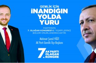 Gemlik AK Parti Kongresi 19 Eylül'de