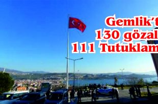Gemlik'te 1 Ayda 111 Kişi Tutuklandı
