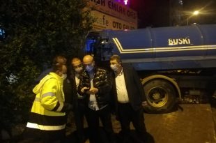 BUSKİ Gece Boyu Mesai Yaptı