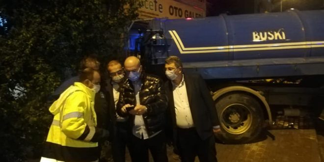 BUSKİ Gece Boyu Mesai Yaptı