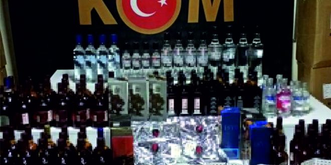 Gemlik'te sahte içki operasyonu