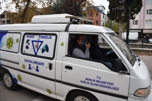 Korona savaşçıları Gemlik sokaklarında