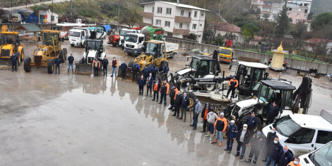 Gemlik Belediyesi ekipleri kışa hazır