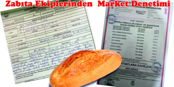 Zabıta Ekiplerinden  Market Denetimi