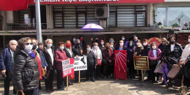 CHP Kadın kollarından İstanbul Sözleşmesi Tepkisi
