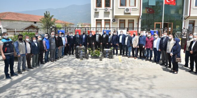 Büyükşehirden Çiftçiye fidan desteği