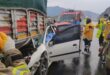Otoyolda tıra çarpan otomobilin sürücüsü feci şekilde can verdi