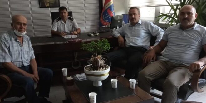 Şehit ailelerinden jandarma komutanına ziyaret