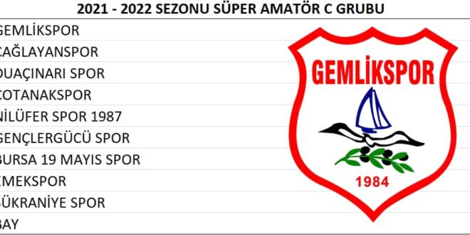 GEMLİKSPOR’UN RAKİPLERİ BELLİ OLDU