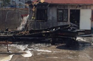 Gemlik Kurşunlu’da Bot Yandı