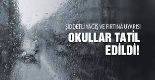 Gemlik'te Okullar Tatil Edildi