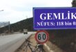 GEMLİK'İN NÜFUSU 118 BİN 037