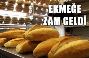 Gemlik’te 200 gram ekmek bu günden itibaren 3 TL oldu…