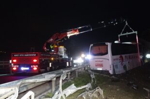 Gemlik otoyolda kaza