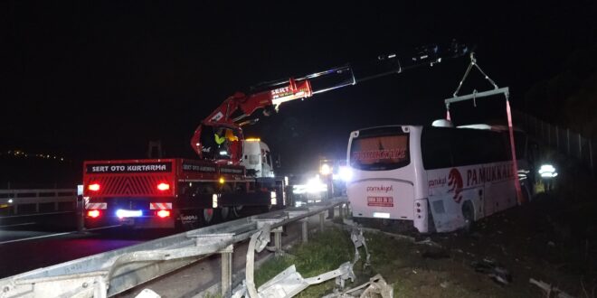 Gemlik otoyolda kaza