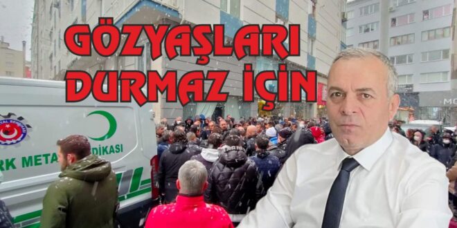 Kemal Durmaz görev yaptığı sendika binasında