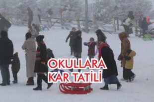 Gemlik'te okullara 14 Mart'a kadar kar tatili
