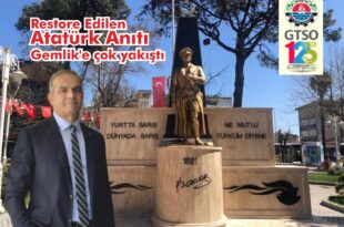 Restore Edilen Atatürk Anıtı Gemlik'e çok yakıştı