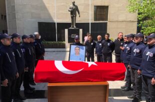 Şehit infaz koruma memuru için adliyede tören düzenlendi
