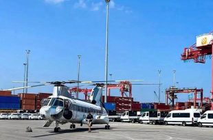 Yangın helikopterleri Gemlik’e geldi