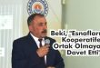 Beki, "Esnafları Kooperatife Ortak Olmaya Davet Etti"