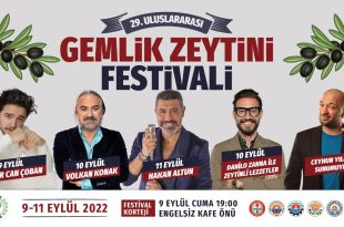 29. Uluslararası Gemlik Zeytini Festivali başlıyor