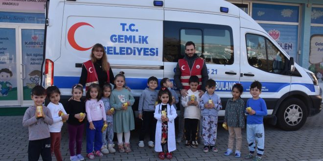 Gemlik'te Anaokuluna”sağlıklı” ziyaret