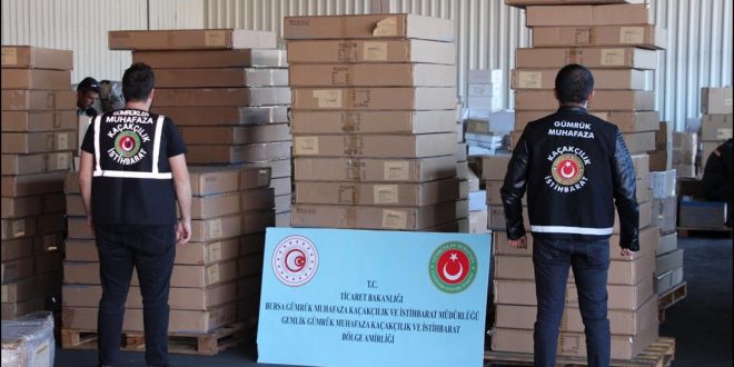 GEMLİK’TE GÜMRÜK OPERASYONU, MİLYONLUK VURGUN ÖNLENDİ