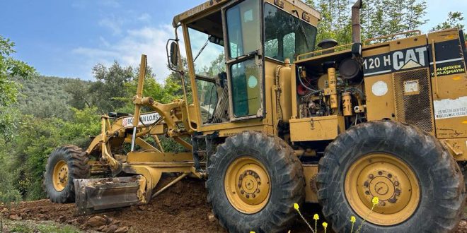 Gemlik'te çiftçilere arazi yolu desteği