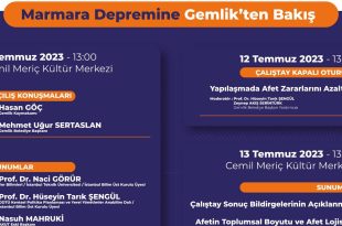 Gemlik uzman isimlerle olası afetleri tartışacak