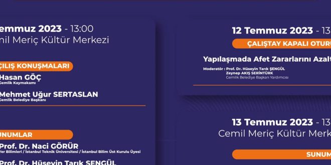 Gemlik uzman isimlerle olası afetleri tartışacak