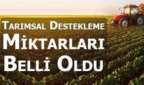 Tarım desteklerinin miktarları belli oldu!