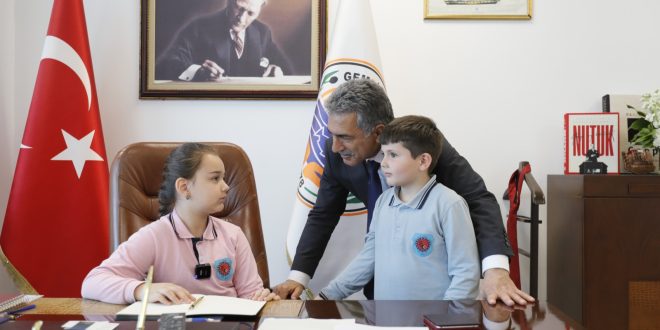 Başkan Şükrü Deviren’den minik başkanlara Lunapark müjdesi